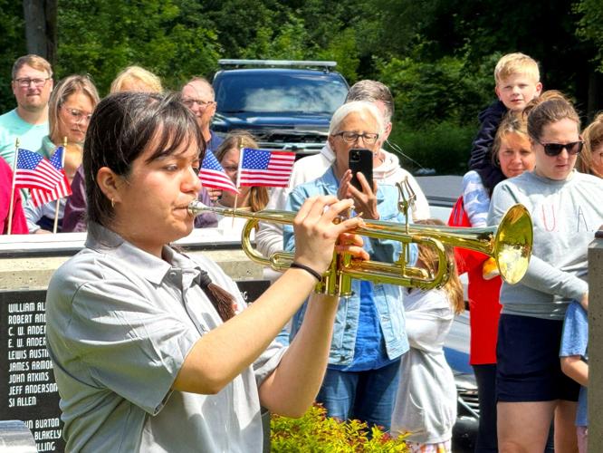 Williams Bay High School Class of 2024 senior Marianna Garcia plays "Taps"
