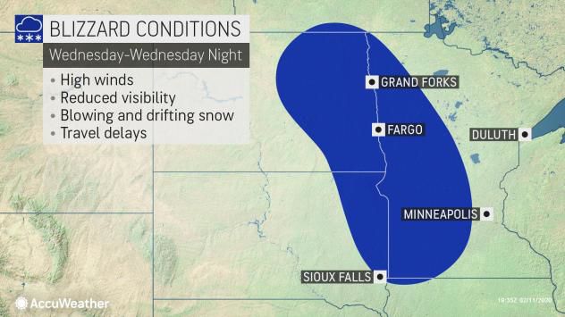 Blizzard conditions Wednesday night by AccuWeather