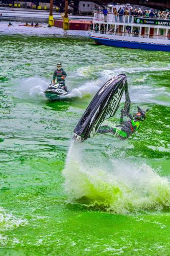 Monster Energy Flips Chicago River Green for St. Patrick's with Spectacular Jet Ski Show