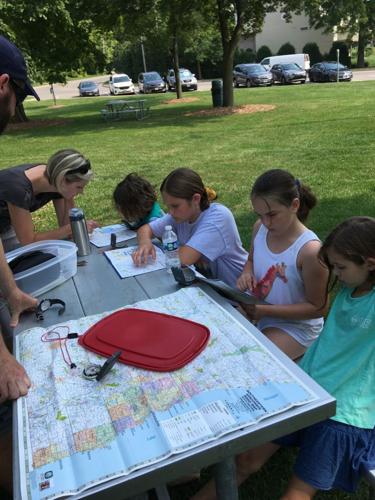 Girl Scout Troop 7166: Orienteering at the park