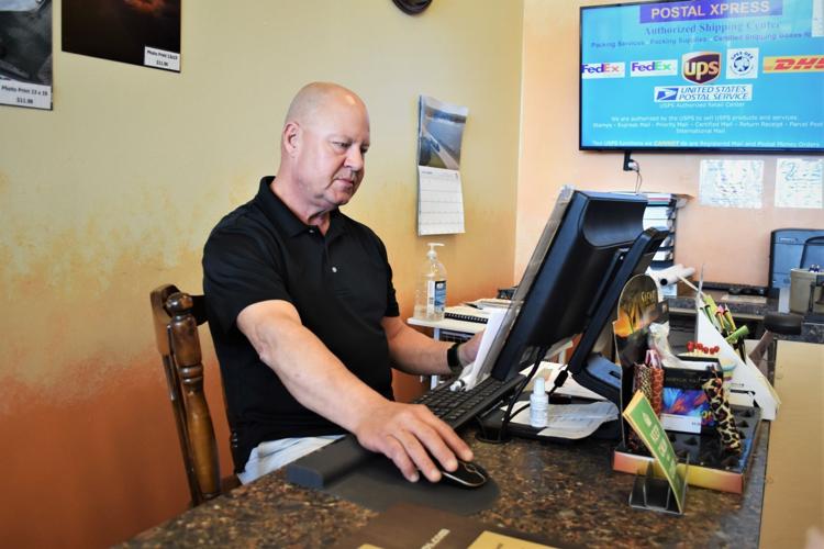 David Labrie works at the computer