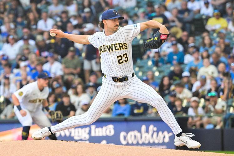 BASEBALL-MLB-MIL-LAD/