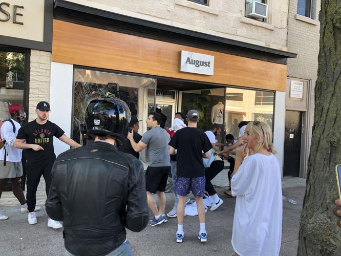 Madison protest turns destructive