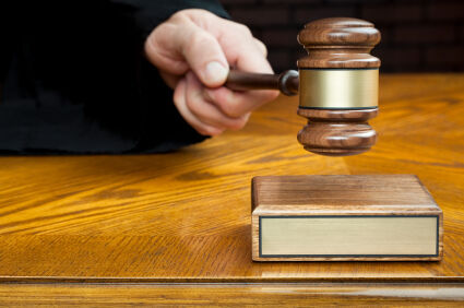 Judge with gavel, generic file photo
