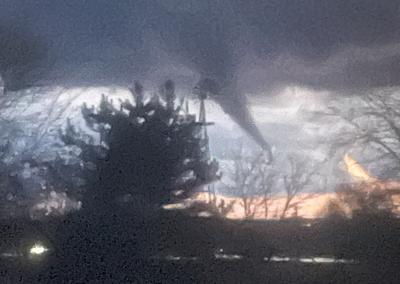Funnel cloud near Evansville