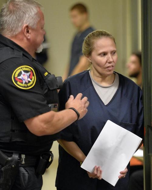 Courtney Huffhines in court Kenosha vaping case