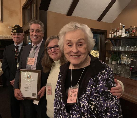 William Reece received a Community Service award from the Geneva Lake VFW during their annual Christmas party and awards dinner, Dec. 2