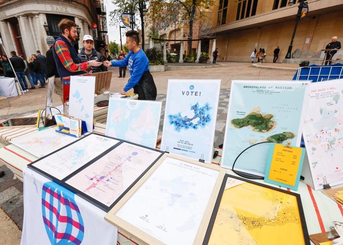 Stephen Kennedy with customer