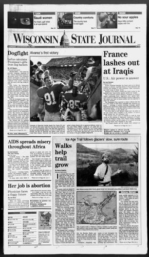 Page A1 of next day's State Journal