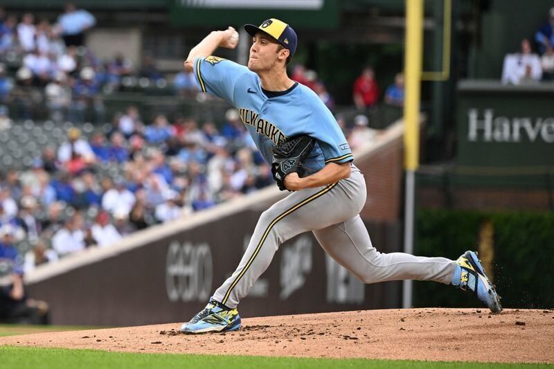 Brewers starting pitcher Jacob Misiorowski was brilliant again as he blanked the Cubs on three hits with a walk and eight strikeouts over six innings of work on Tuesday, May 19 at Wrigley Field in Chicago.
