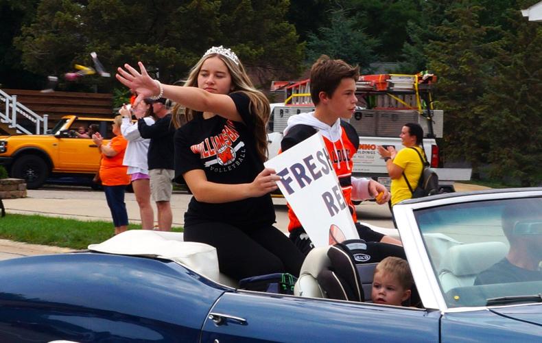 Williams Bay High School freshman homecoming representatives Aubrey Kunes and Nick Gonza