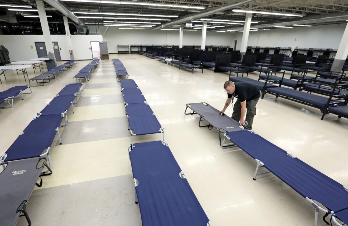 Men's shelter - beds