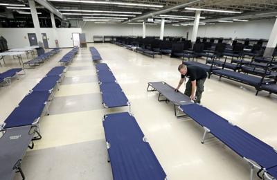 Men's shelter - beds