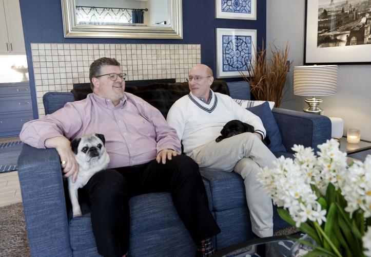 Eric and Timmo on couch