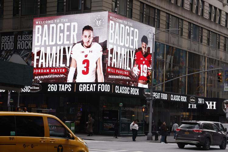 The Varsity Collective Times Square billboard - Jordan Mayer and Will Pauling
