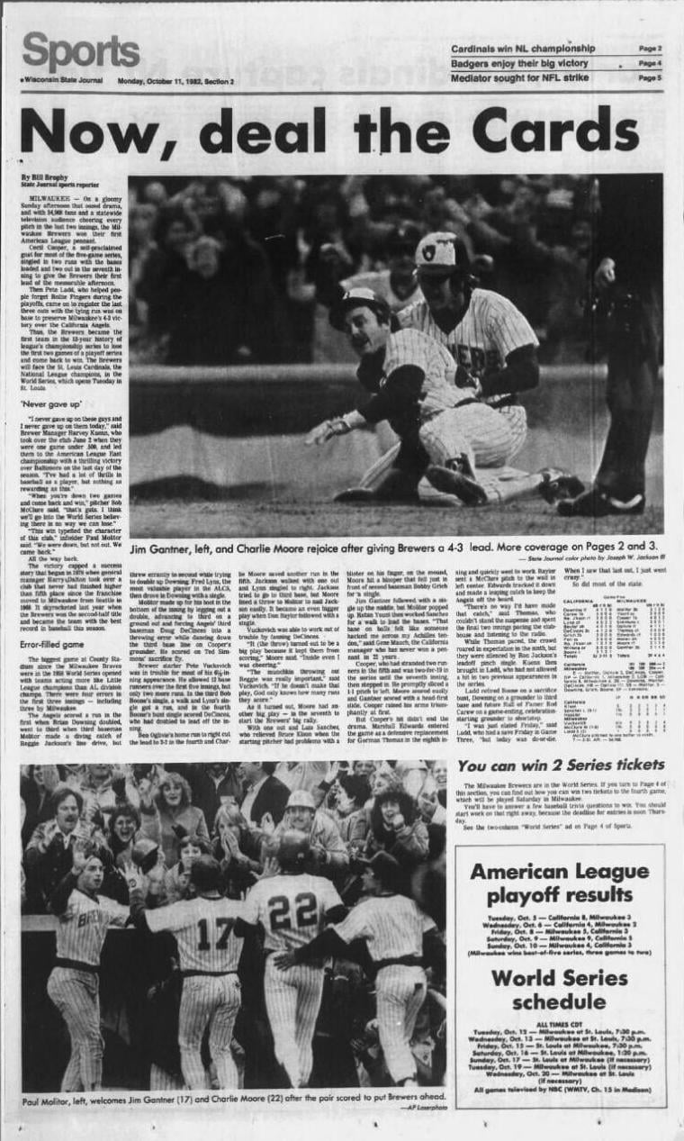 State Journal Sports cover from Oct. 11, 1982