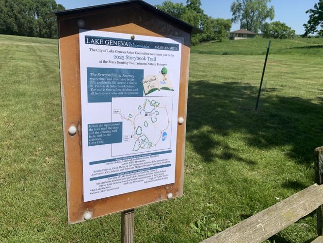 The storybook trail at the Four Seasons Nature Preserve was unveiled May 25