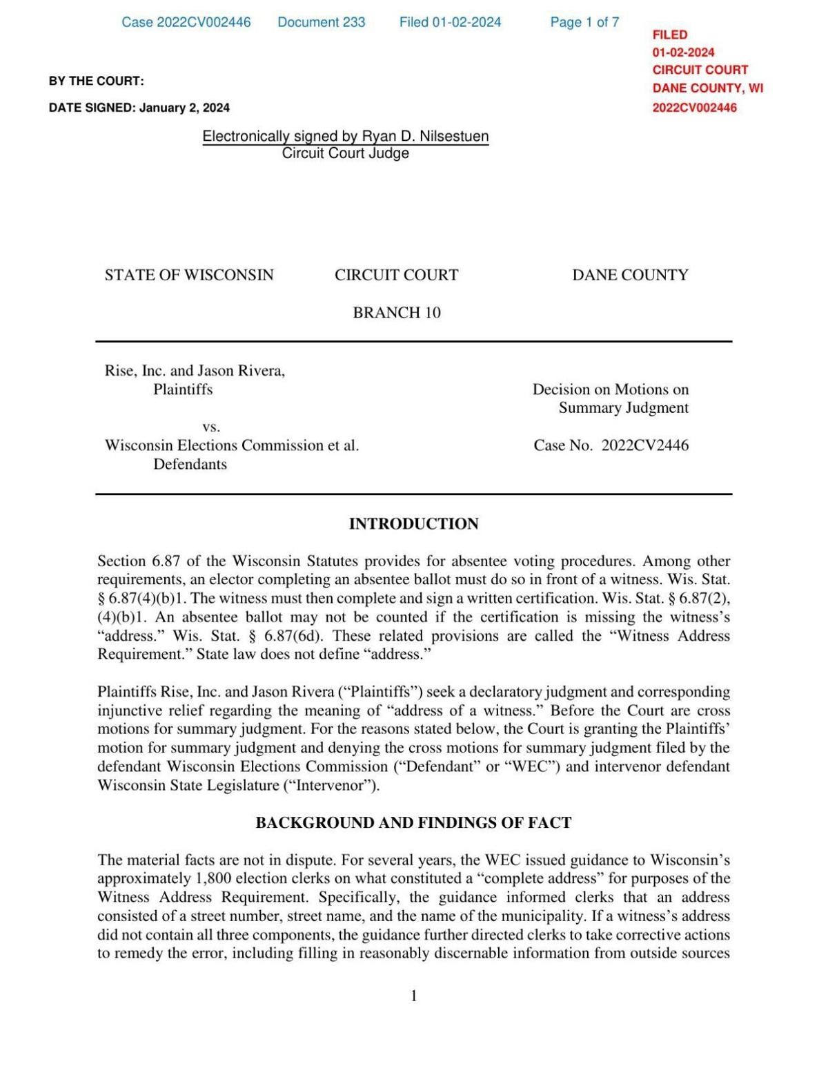 Read the Rise Inc. decision