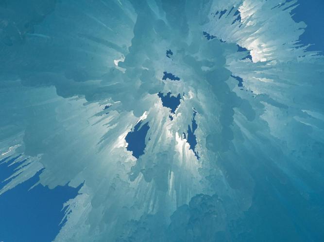 Ice structures in Midway, Utah feature some impressive formations