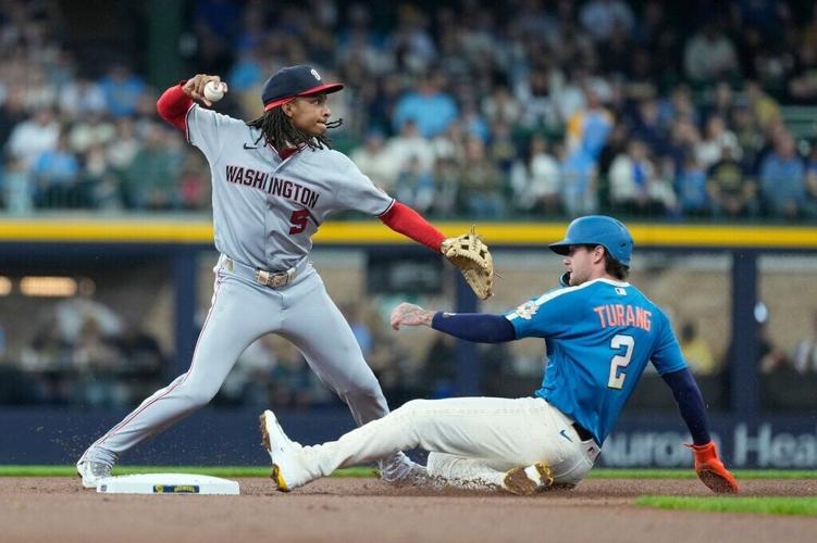 Nationals Brewers Baseball
