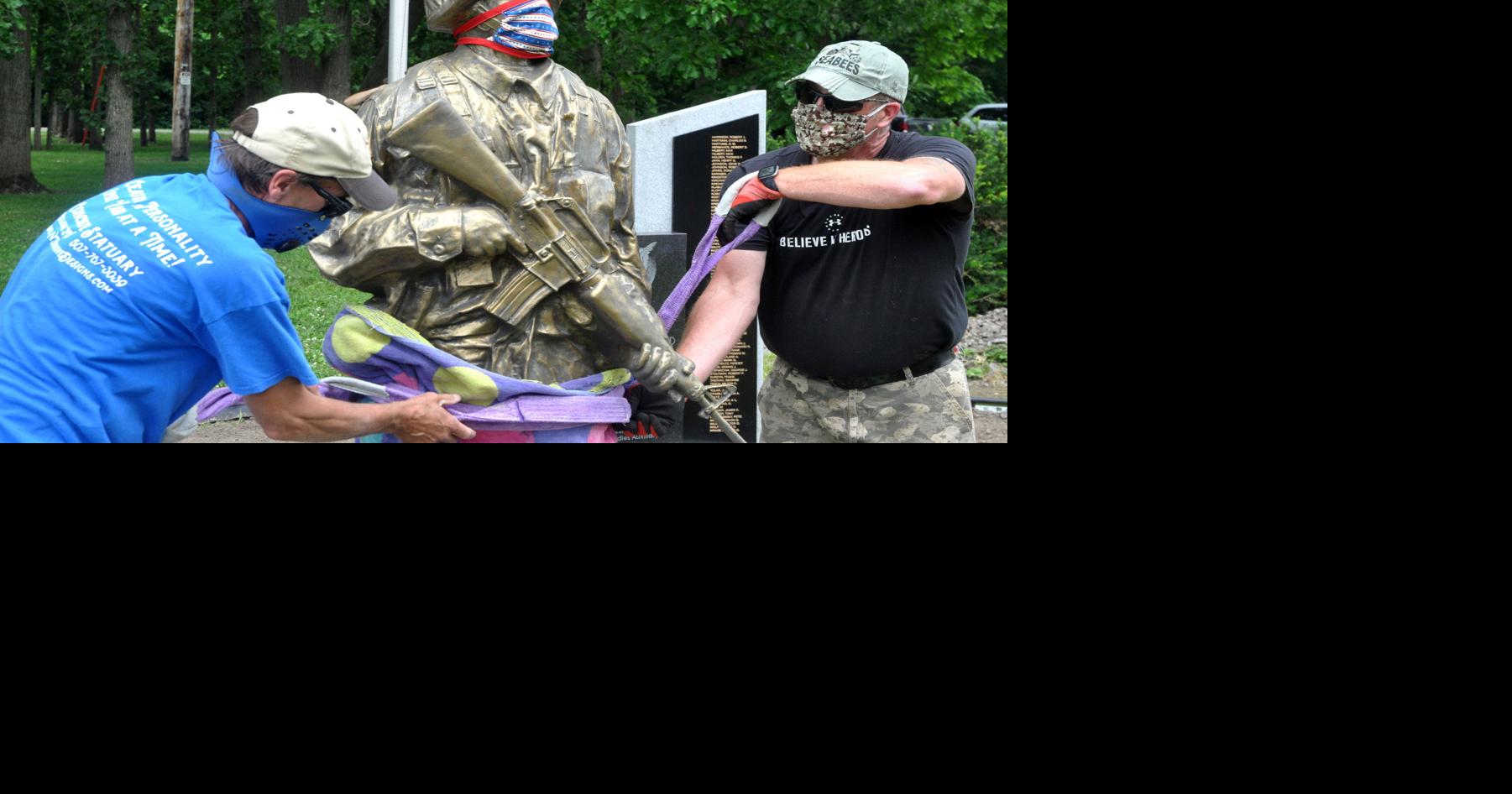 David Speedling, co-owner of SVJ Creative Designs, left, and Michael ...