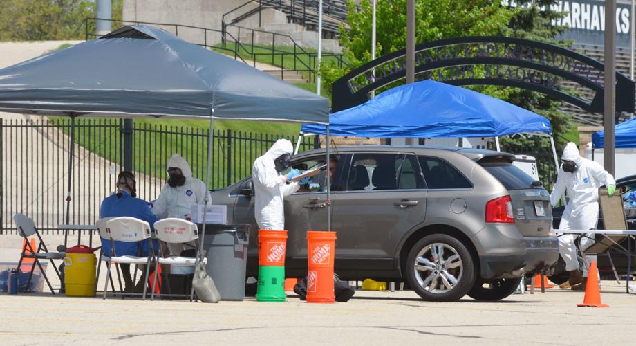 Testers at their tents