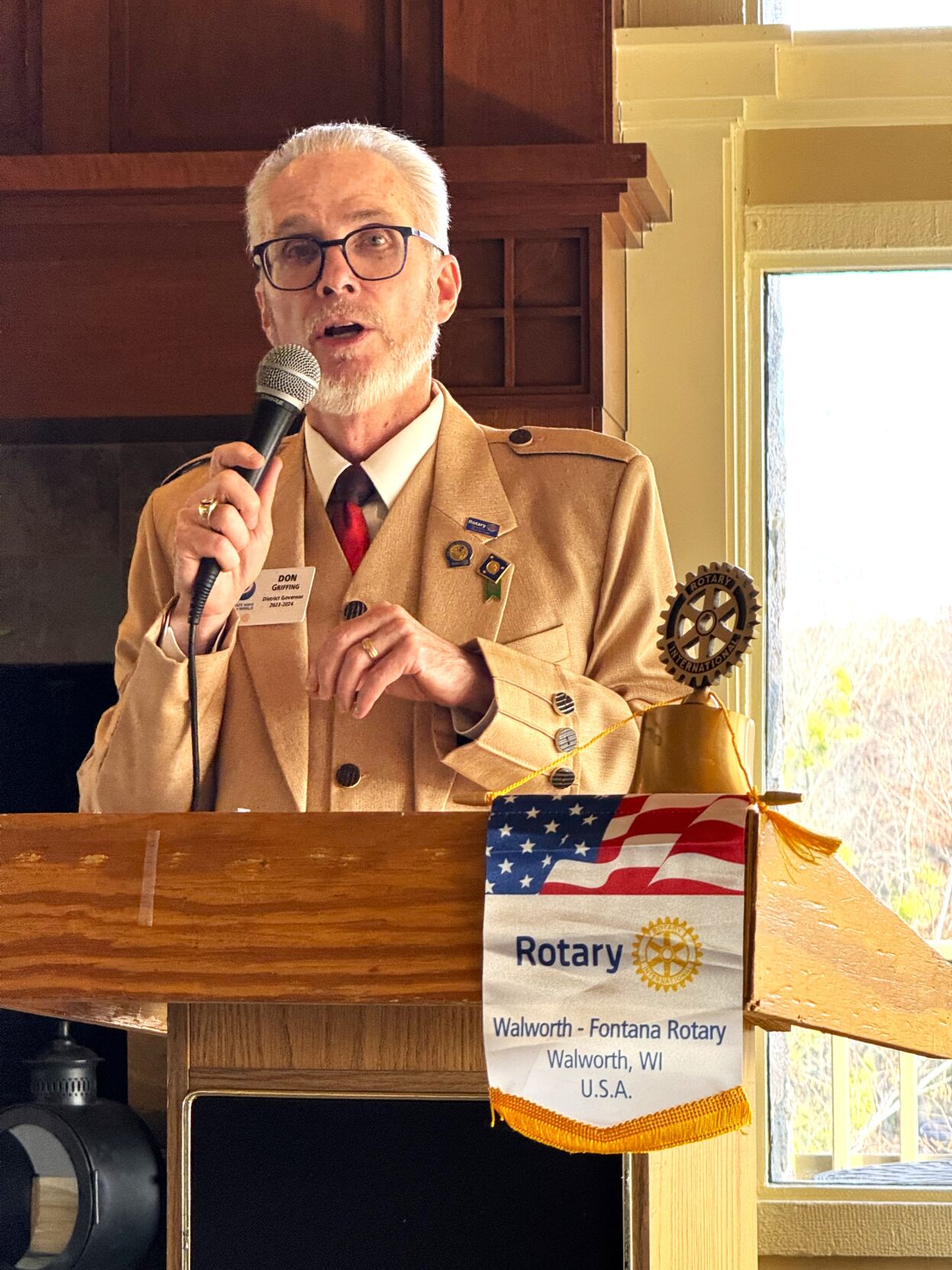 Rotary International District 6270 District Governor Donald Griffing