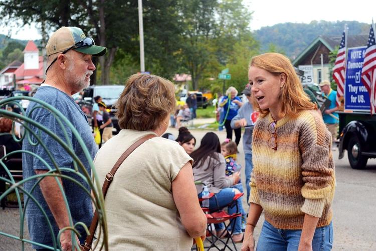 Rebecca Cooke on the campaign trail