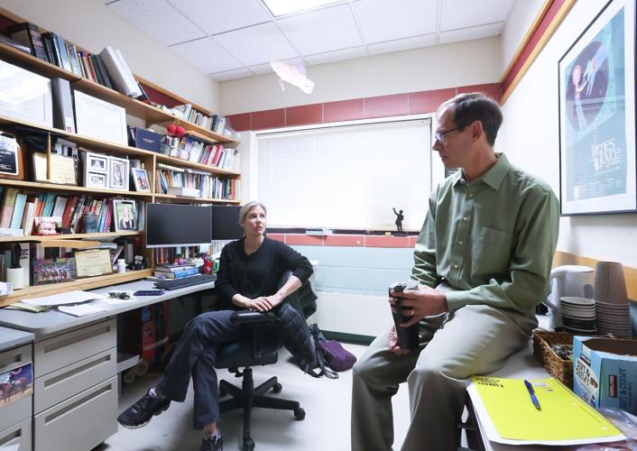 Stephen Swallen and Katie Kalish at UW-Baraboo