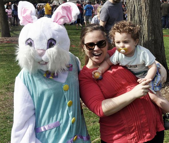 Easter egg hunt in Seminary Park