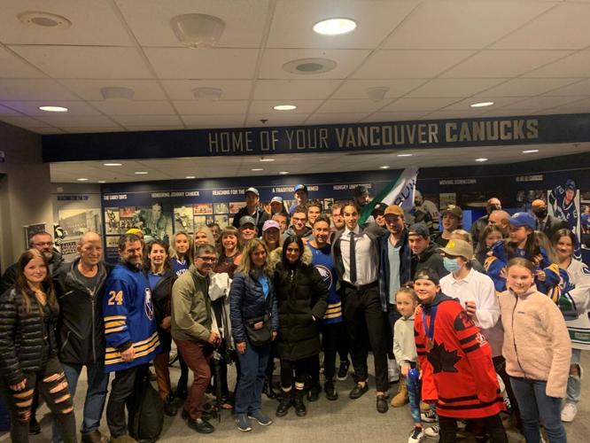 Dylan Cozens Sabres in Vancouver