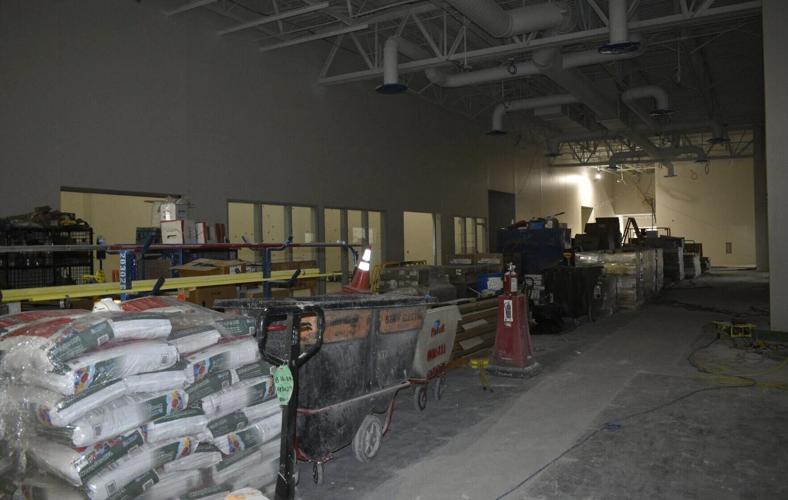 Common area inside KTEC's new campus, renovations