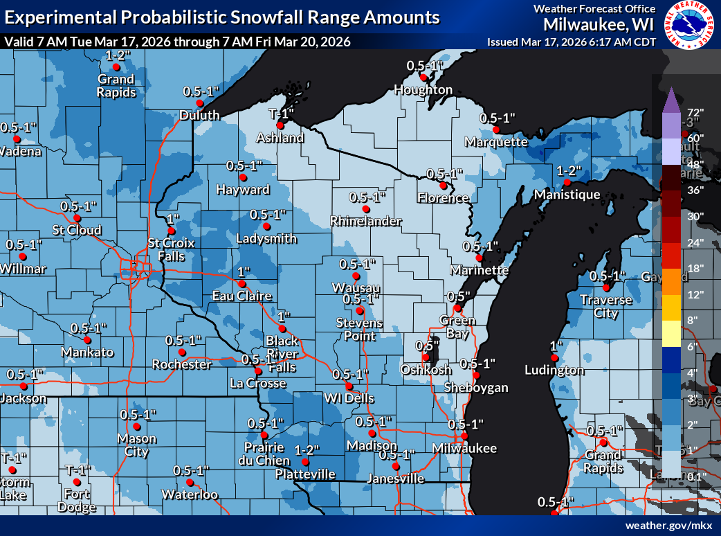NWS snow potential 3-16-17-26