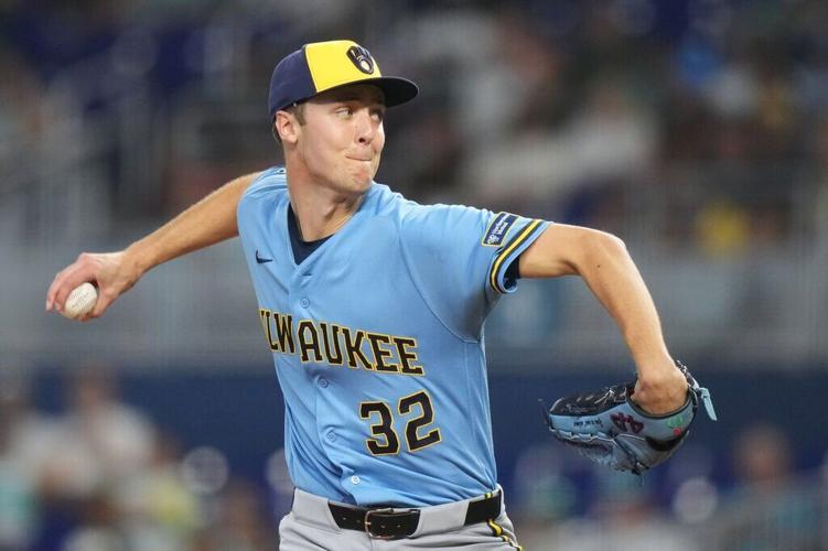 Brewers Marlins Baseball