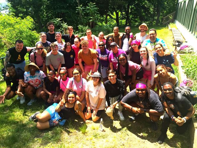 Holiday Home Camp staff gather for the 2023 camping season