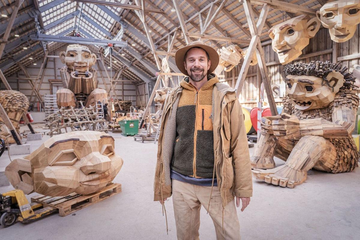 Danish recycling artist Thomas Dambo