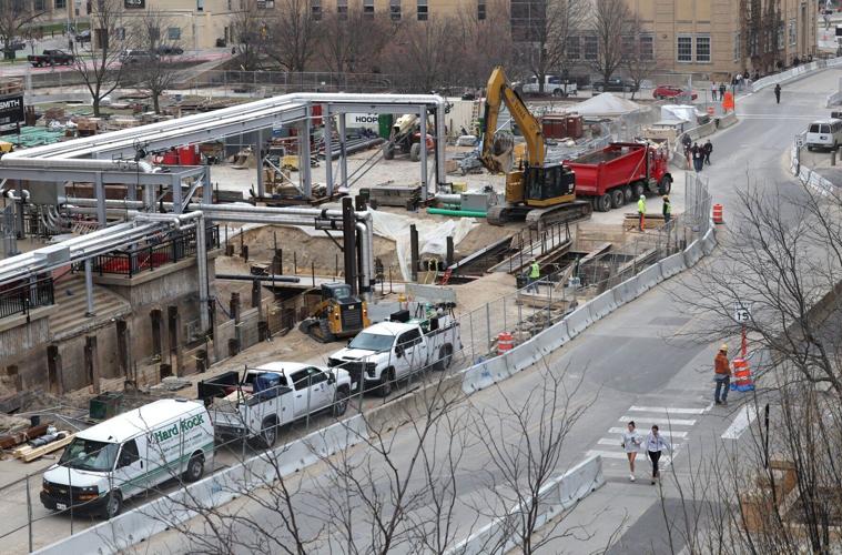 UW-Madison's engineering building under construction