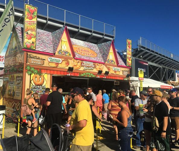 2022 Wisconsin State Fair Golden Sporkie Award first place winner Gertrude's Pretzels