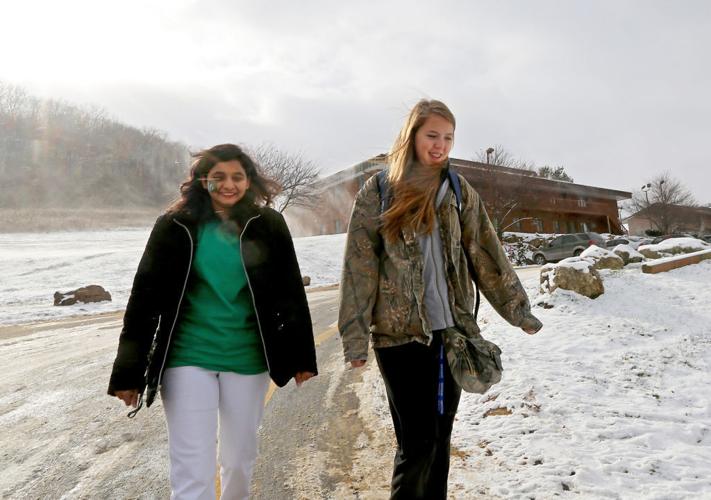 A brisk walk to class