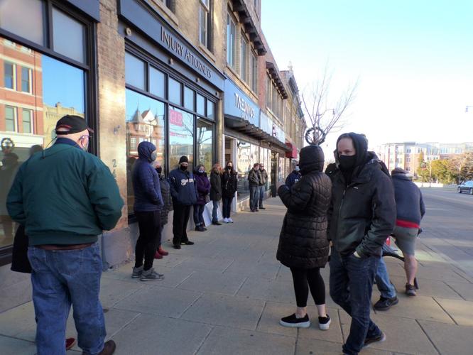 Crowd gathers outside TaejaVu's