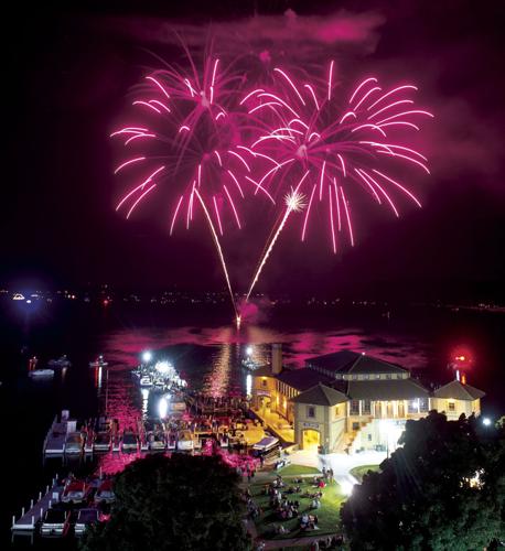 Venetian Festival fireworks by Riviera
