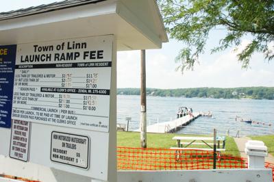 Town of Linn boat pier and beach Linn Road