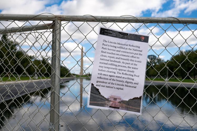 Lincoln Memorial Reflecting Pool being refilled