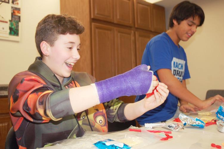 Ky LaRock and Jose Espinoza at Williams Bay library