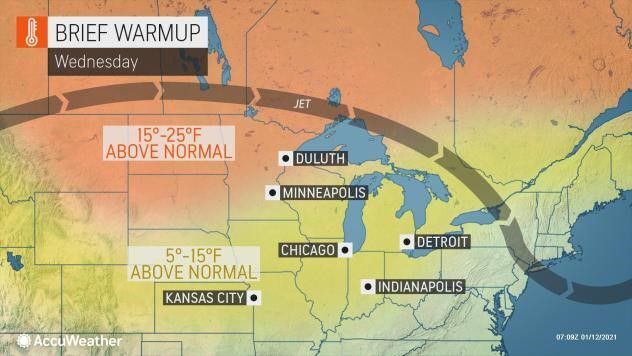 Wednesday warmup by AccuWeather