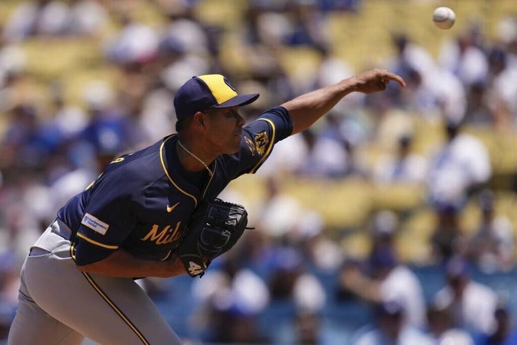 Brewers Dodgers Baseball