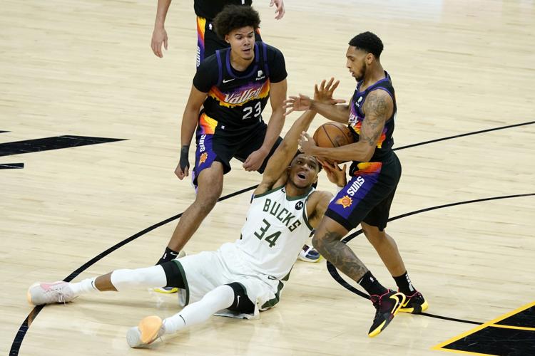 APTOPIX NBA Finals Bucks Suns Basketball