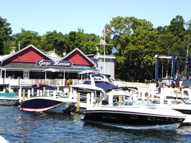 Old Gage Marine lakefront view before launch of its PIER 290 restaurant