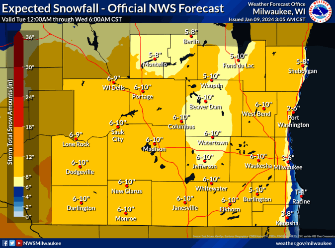 estimated snowfall southern wisconsin 1-9-24.png