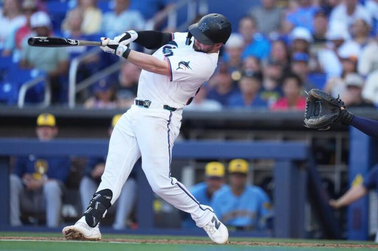 Brewers Marlins Baseball